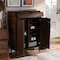 Baxton Studio Cormier Walnut finished 2-Door Wood Entryway Shoe Storage Cabinet 153-9159 - alternate 10